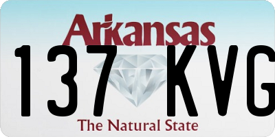AR license plate 137KVG