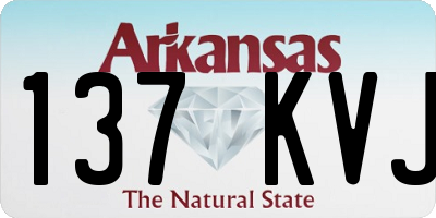 AR license plate 137KVJ