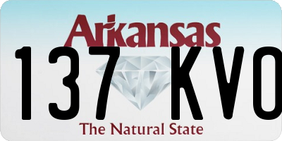 AR license plate 137KVO