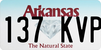 AR license plate 137KVP