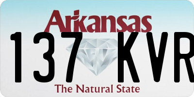 AR license plate 137KVR