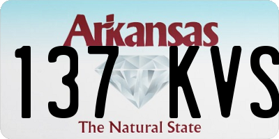 AR license plate 137KVS