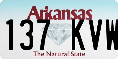 AR license plate 137KVW