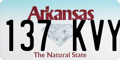 AR license plate 137KVY