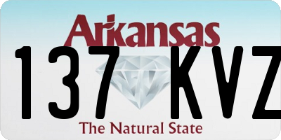 AR license plate 137KVZ