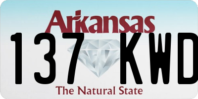 AR license plate 137KWD