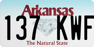 AR license plate 137KWF