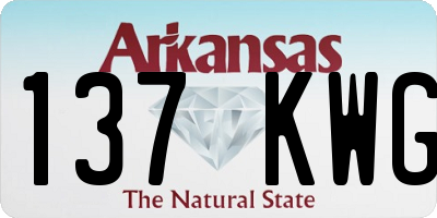 AR license plate 137KWG