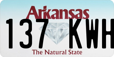 AR license plate 137KWH