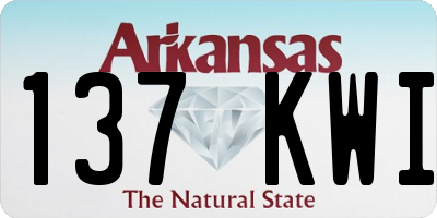 AR license plate 137KWI