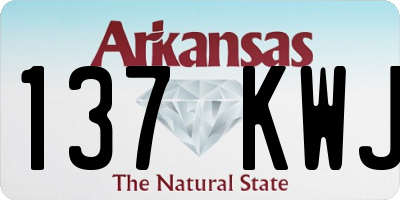 AR license plate 137KWJ