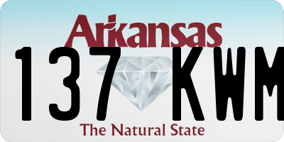 AR license plate 137KWM