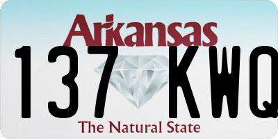 AR license plate 137KWQ