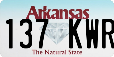 AR license plate 137KWR