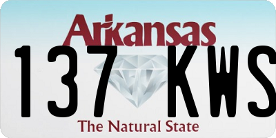 AR license plate 137KWS