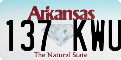 AR license plate 137KWU