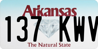 AR license plate 137KWV