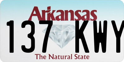 AR license plate 137KWY