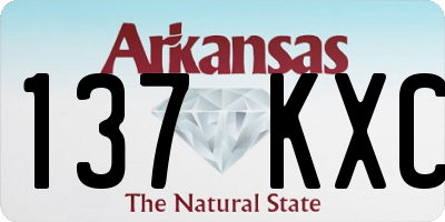 AR license plate 137KXC