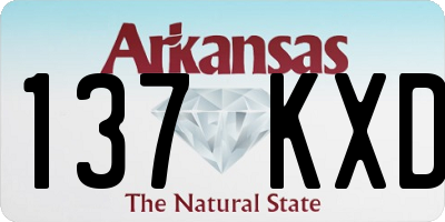 AR license plate 137KXD