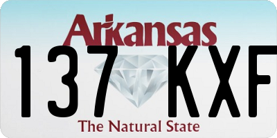 AR license plate 137KXF