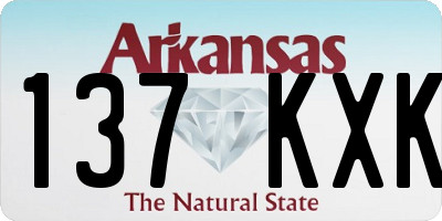 AR license plate 137KXK