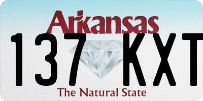 AR license plate 137KXT