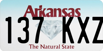 AR license plate 137KXZ