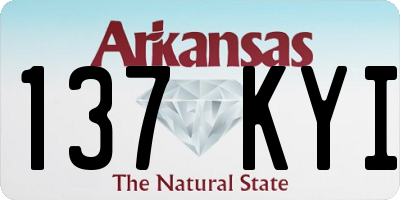 AR license plate 137KYI
