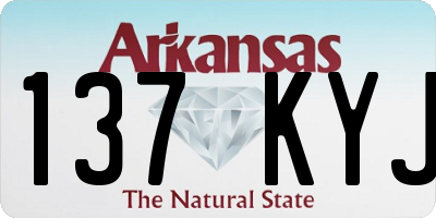 AR license plate 137KYJ