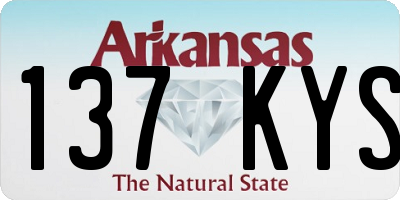 AR license plate 137KYS