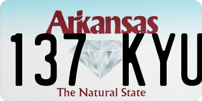 AR license plate 137KYU