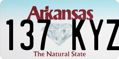 AR license plate 137KYZ