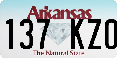 AR license plate 137KZO