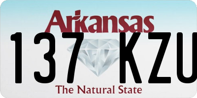 AR license plate 137KZU