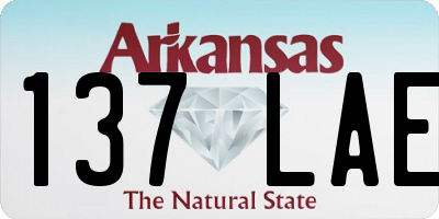 AR license plate 137LAE
