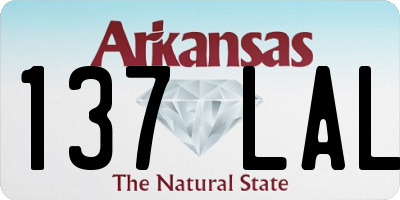 AR license plate 137LAL