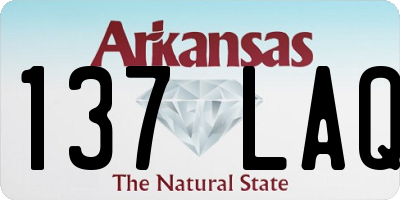AR license plate 137LAQ