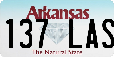 AR license plate 137LAS