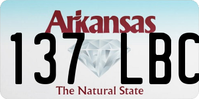 AR license plate 137LBC
