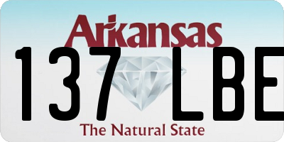 AR license plate 137LBE