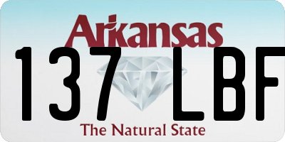 AR license plate 137LBF