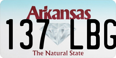 AR license plate 137LBG