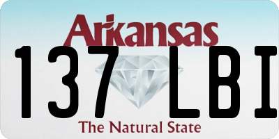 AR license plate 137LBI