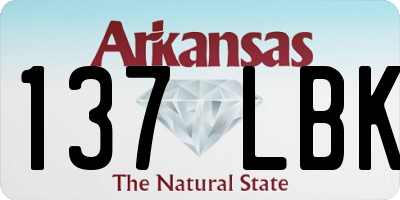 AR license plate 137LBK