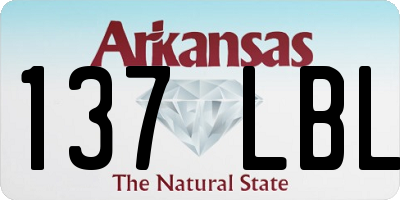 AR license plate 137LBL