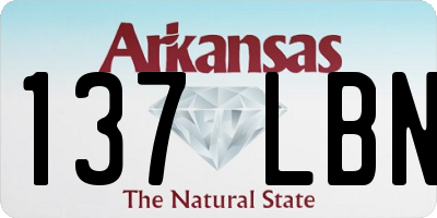 AR license plate 137LBN