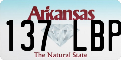 AR license plate 137LBP
