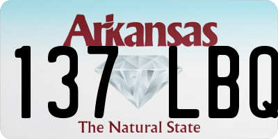 AR license plate 137LBQ