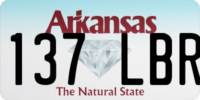 AR license plate 137LBR